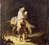 Fuga in Egitto - Rembrandt