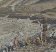 Giovanni Battista vede Gesù da lontano - Tissot